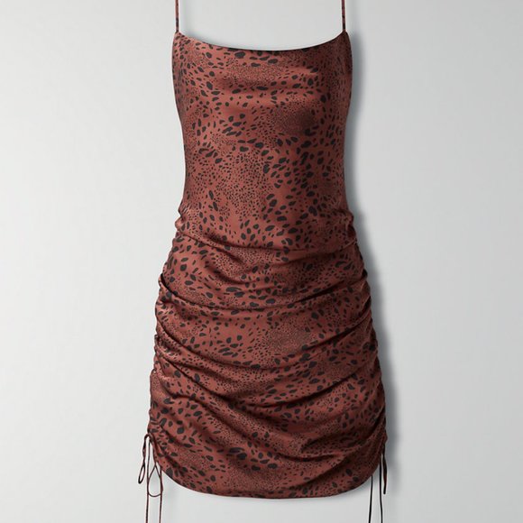 Aritzia Dresses & Skirts - Wilfred ONLY RUCHED SLIP DRESS